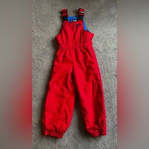 Vintage L.L. Kids by L.L. Bean Youth size XXS (4) Red Overall Winter Snowsuit